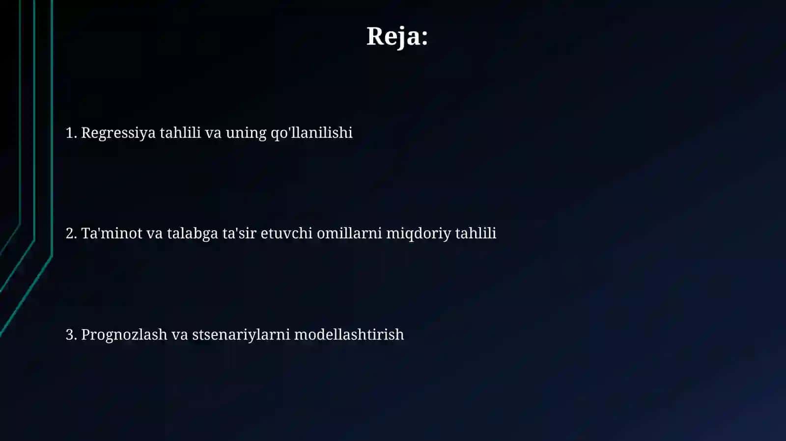 Ta'minotning miqdoriy modellari 2