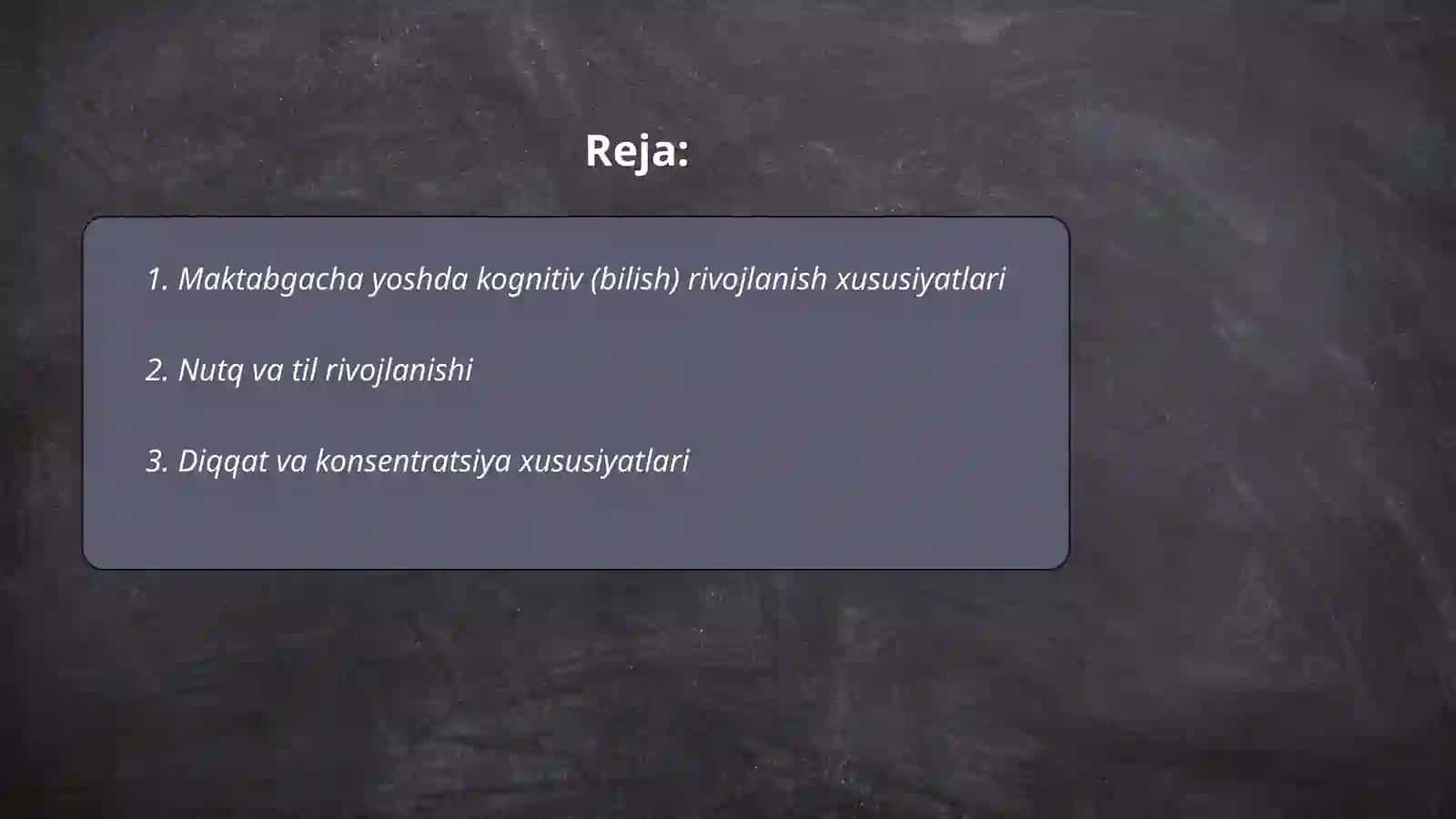 Maktabgacha yosh davrida psixik rivojlanish xususiyatlari 2