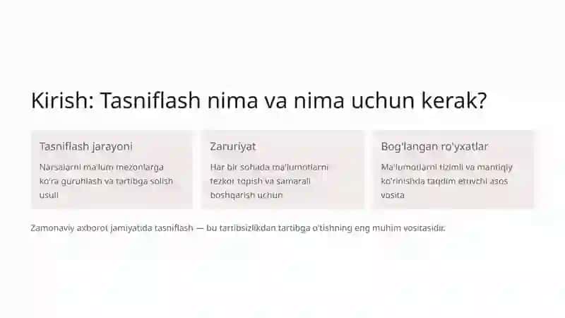Bog'langan ro'yxatlar klassifikatsiyasi 2