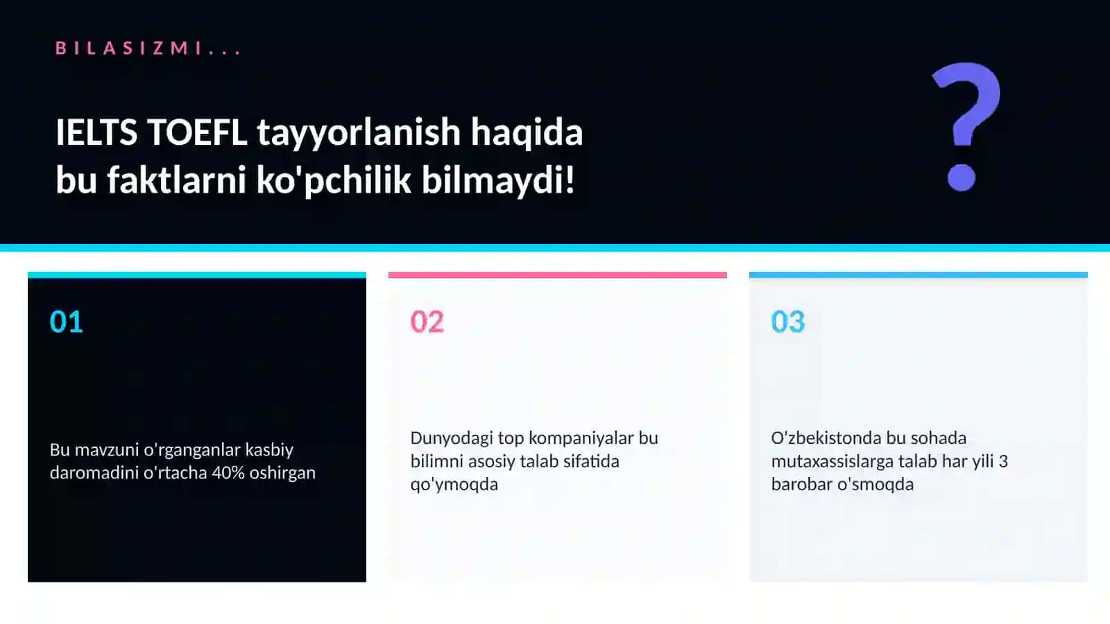 IELTS TOEFL tayyorlanish 2