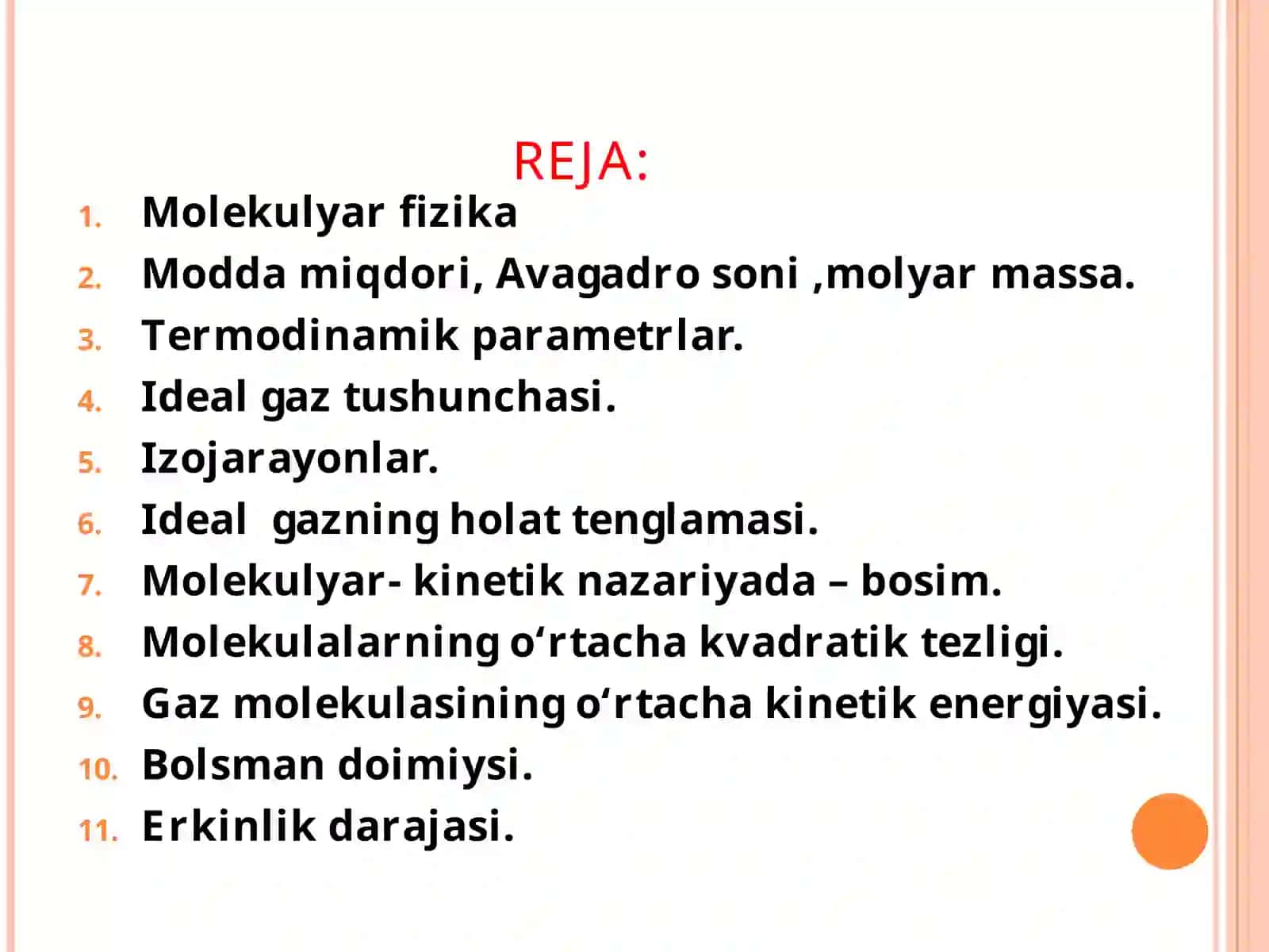 IDEAL GAZ TUSHUNCHASI 2