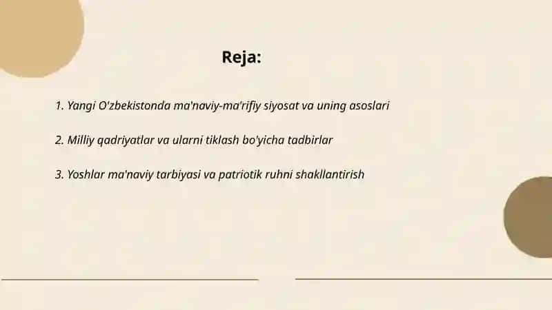 Yangi O'zbekistonda ma'naviy-ma'rifiy siyosat va uning asoslari 2