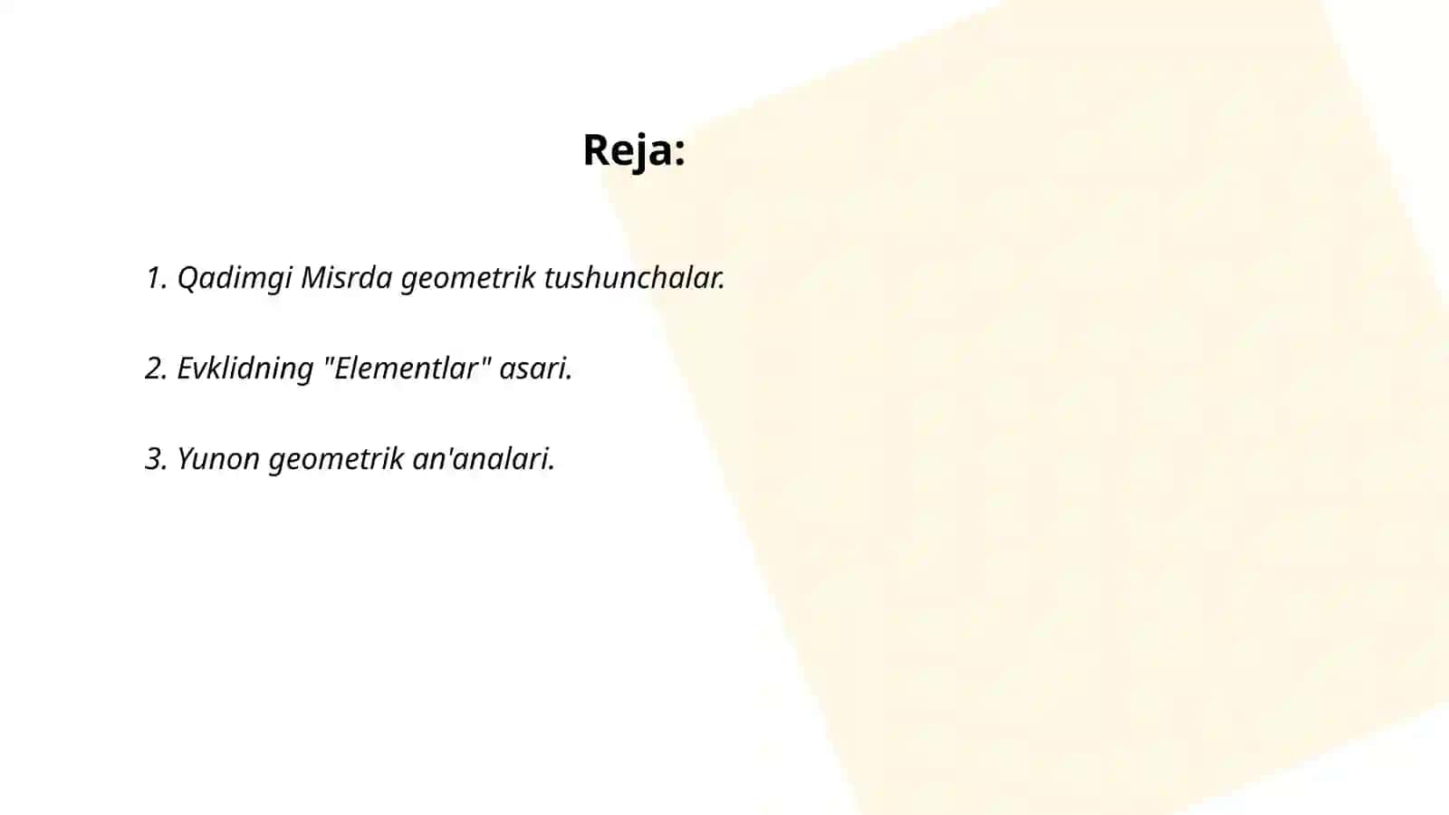 Geometriya elementlari 2
