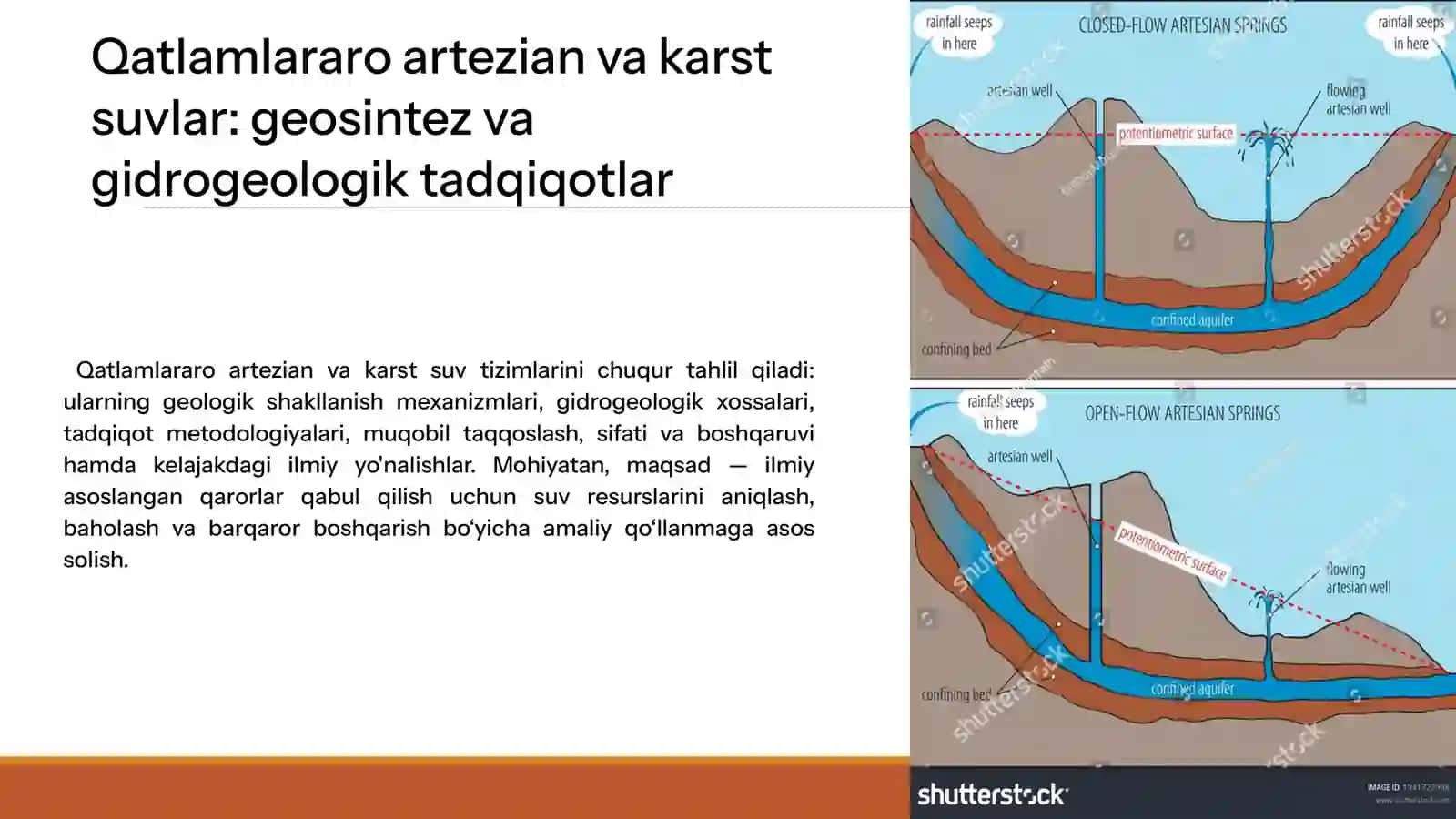Qatlamlararo artezian va karst suvlar 2
