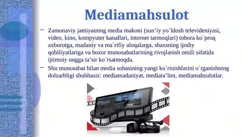 Raqamli media va TVtexnologiyalar 2