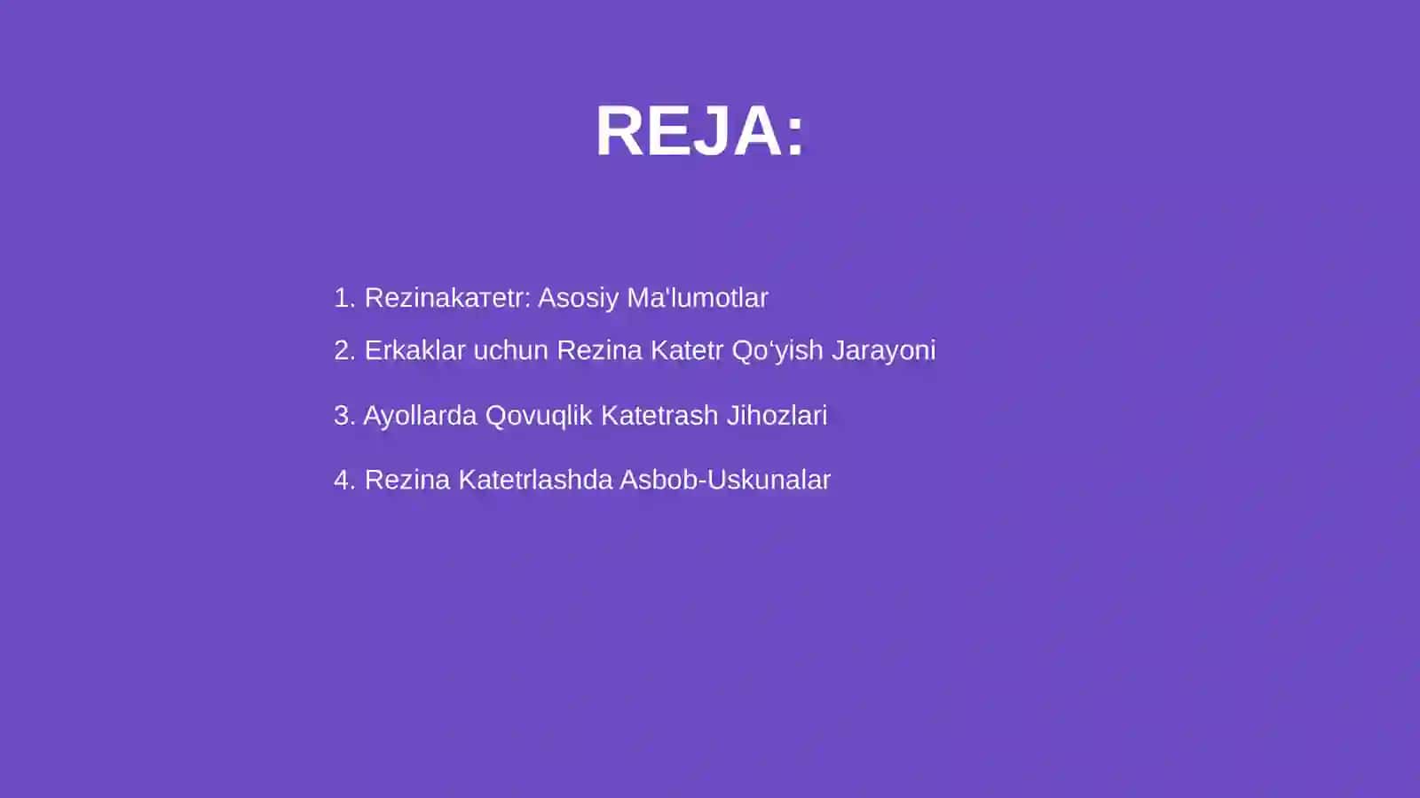 Rezina Katetr Qo‘yish va Ayollarda Qovuqni Katetrlash 2