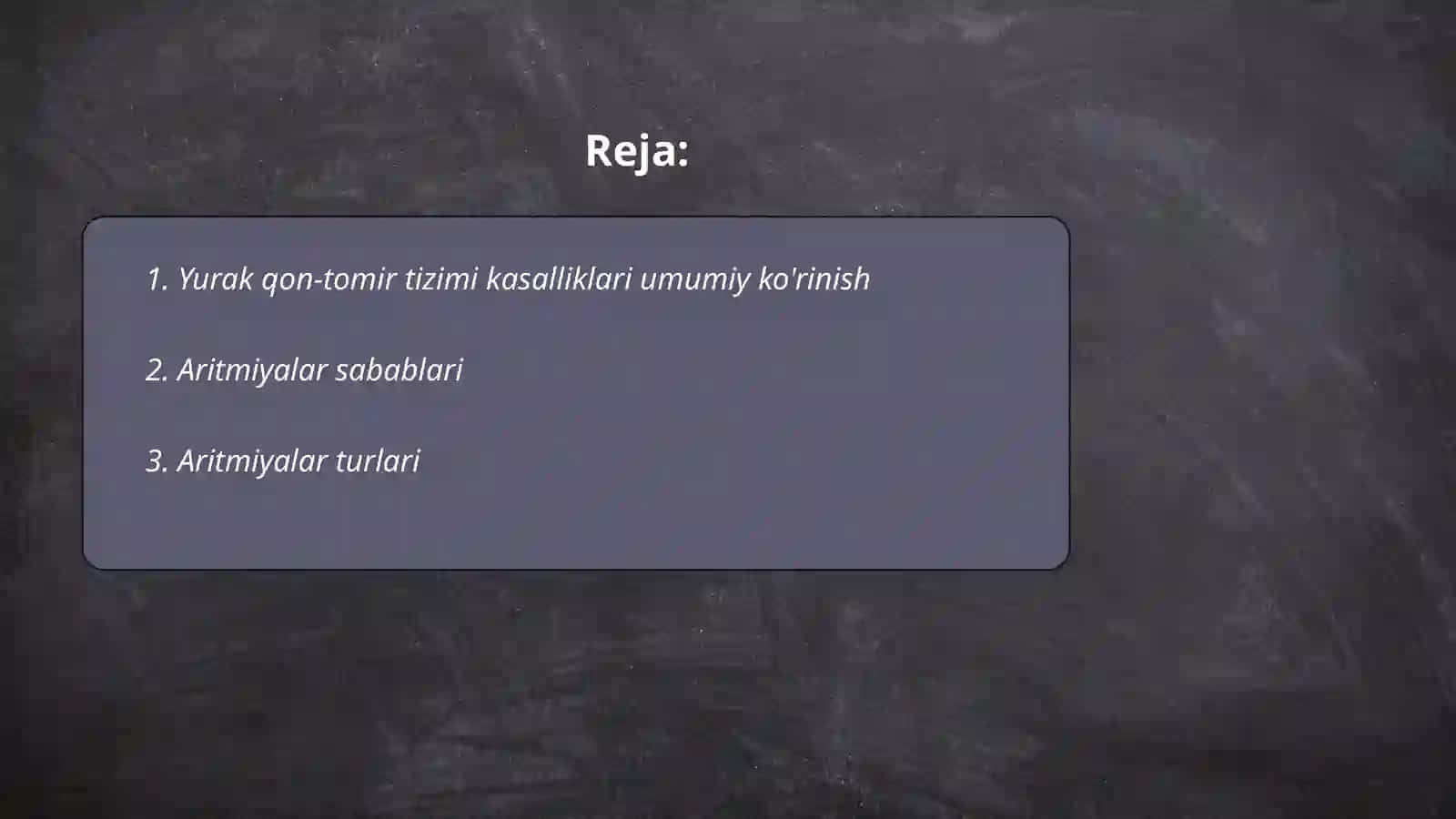 Yurak qon-tomir tizimi kasalliklari 2