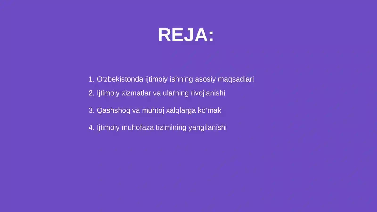 Oʻzbekistonda ijtimoiy ish rivojlanishi 2
