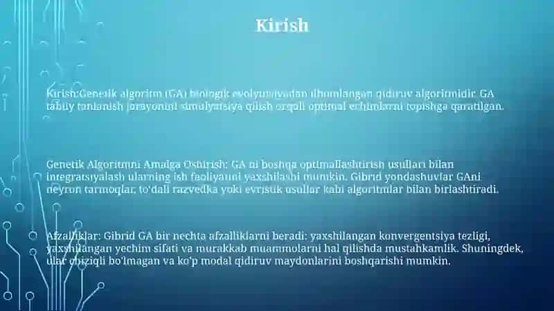 Genetik Algoritmni Amalga Oshirish 2
