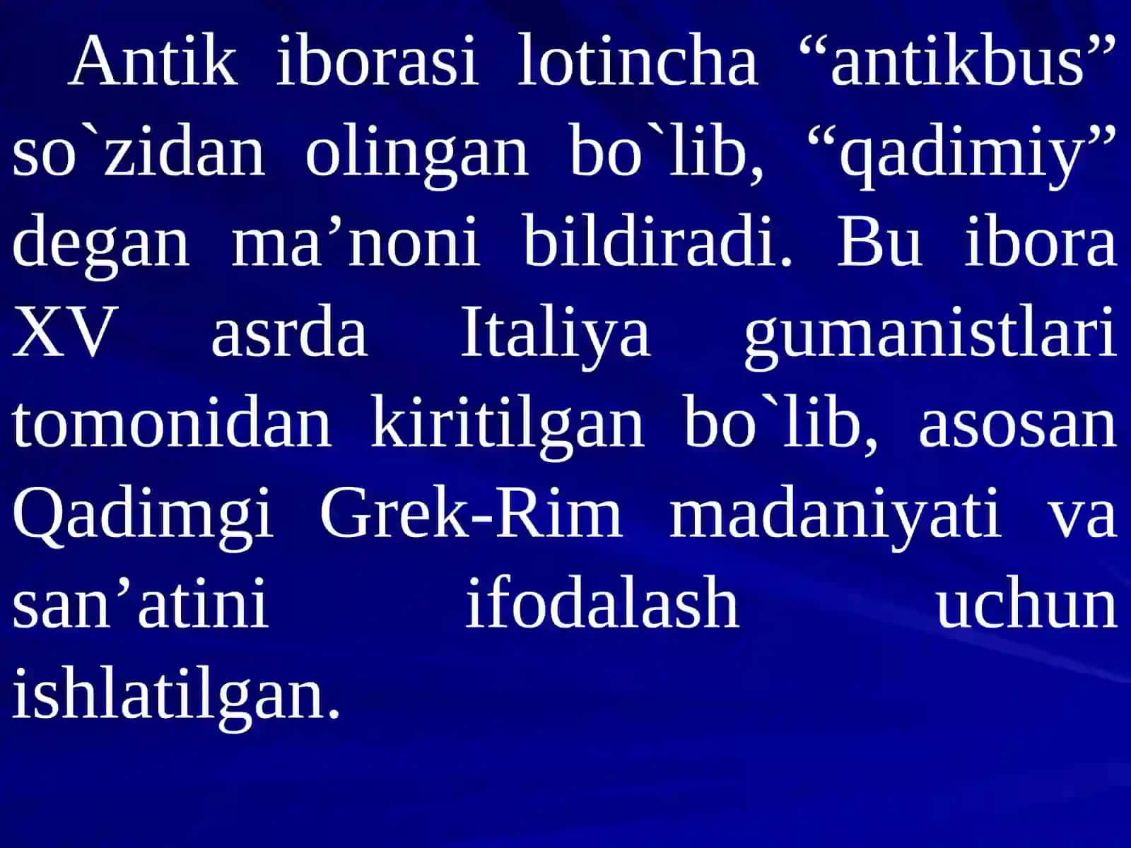 Antik davr. Qadimgi Gretsiya va Rim 2