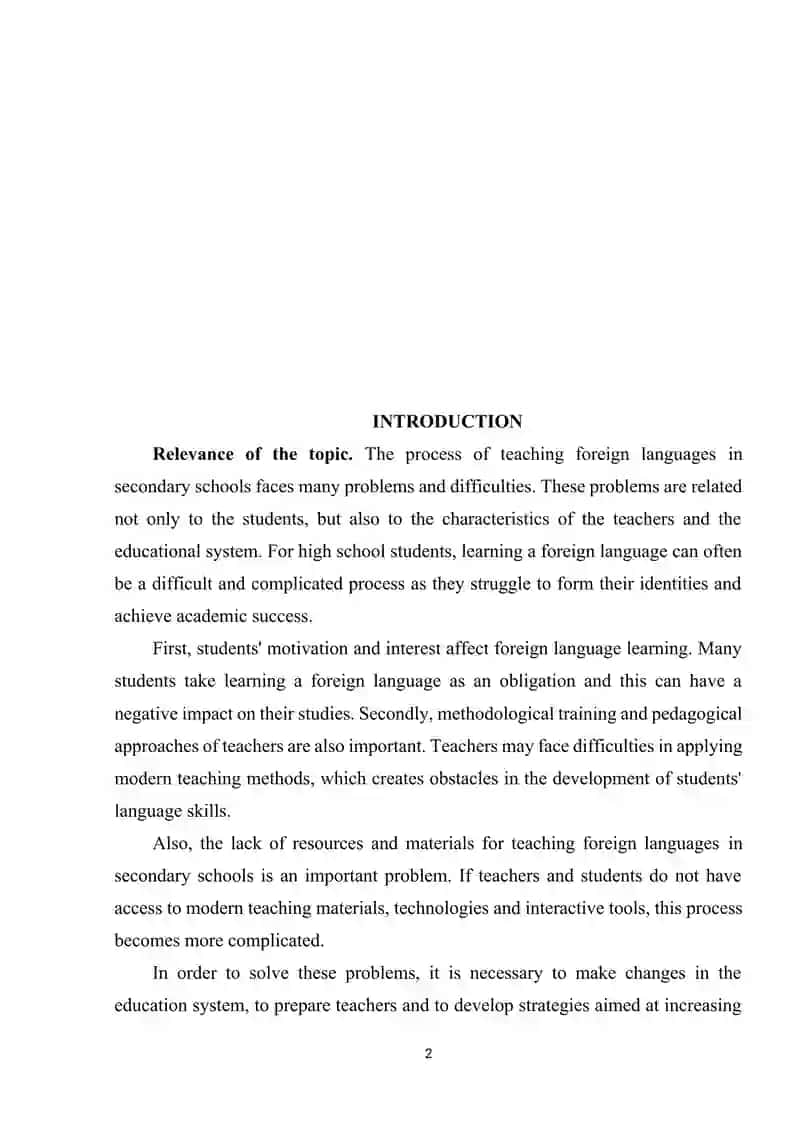 Challenges of Teaching Foreign Languages in Diverse High School Classrooms 2