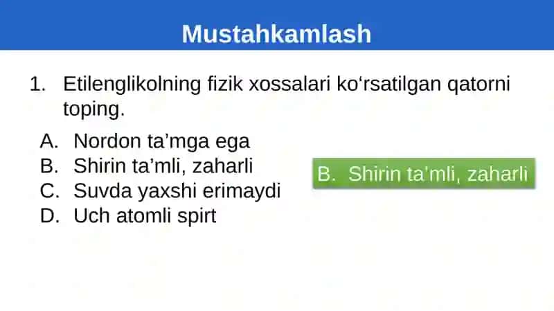 Fenollarva aromatik spirtlar. Olinishi va xossalari 2