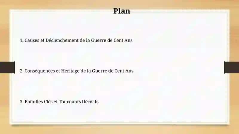 La guerre de cent ans 2