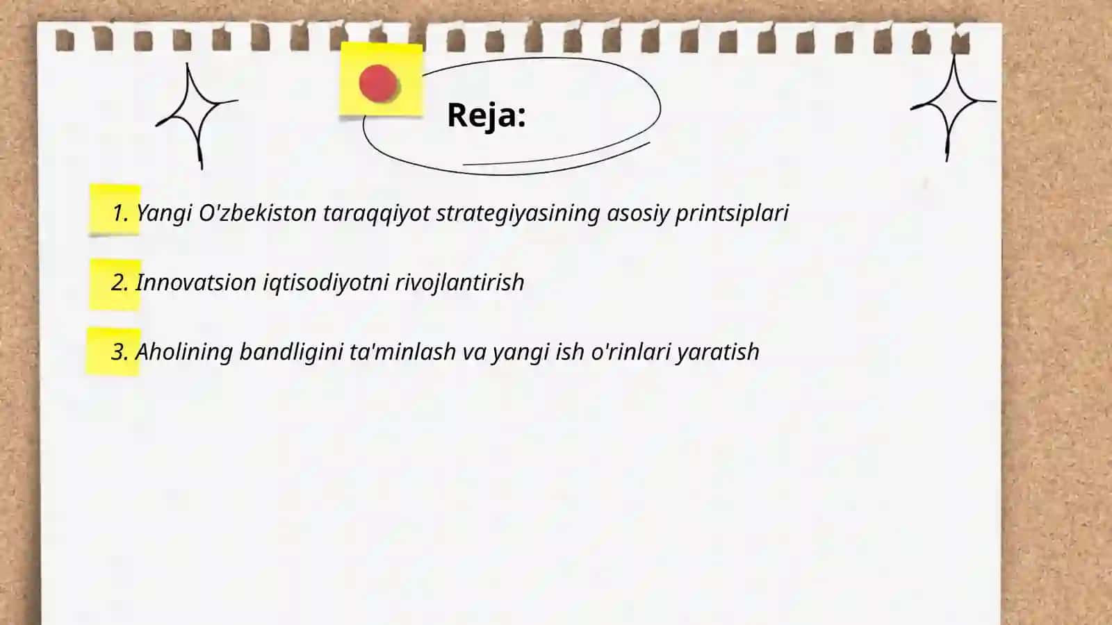 Yangi O'zbekiston taraqqiyot strategiyasi 2