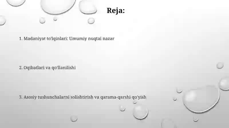Madaniyat to'lqinlari 2