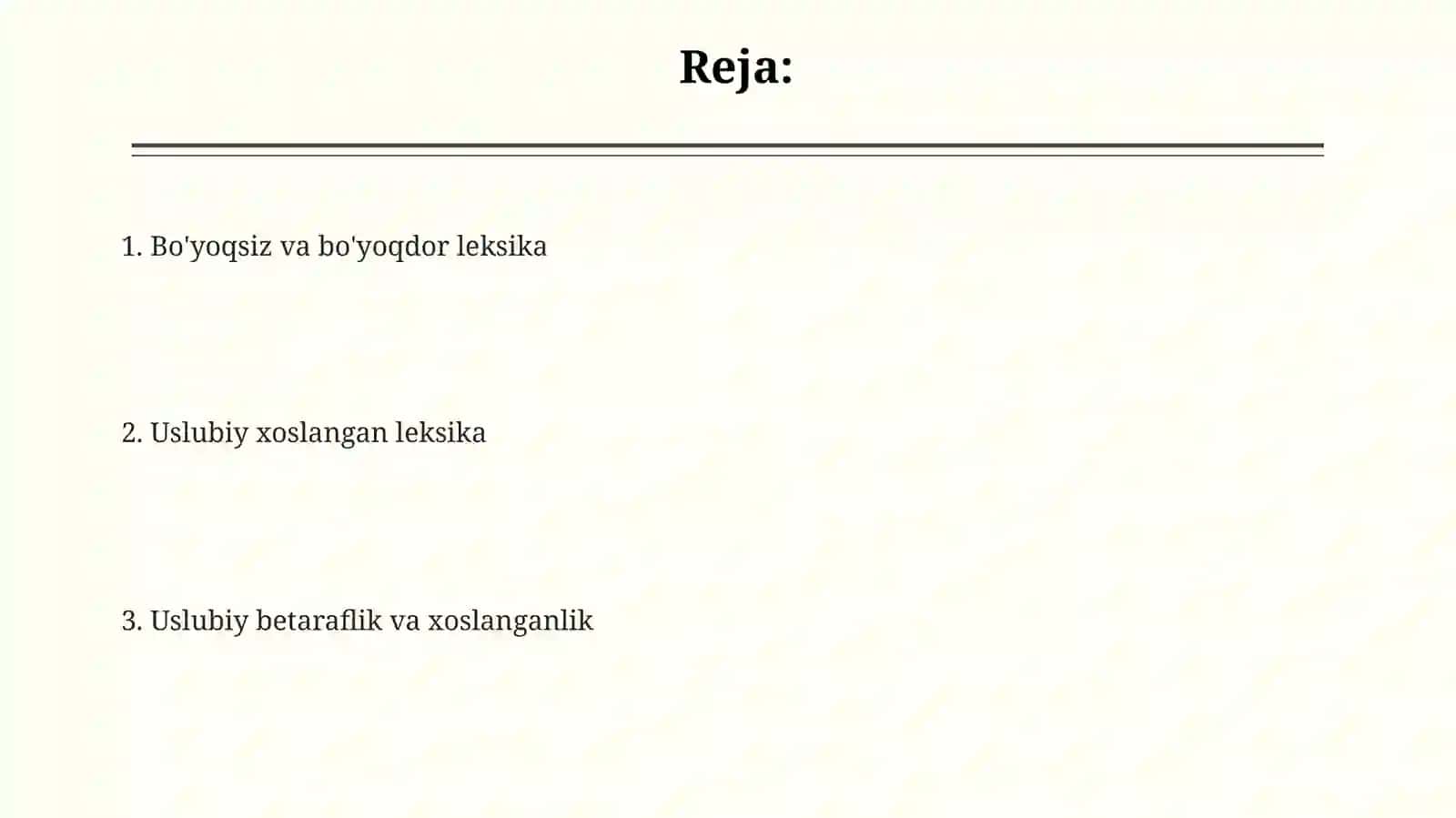 O'zbek tili leksikasi 2