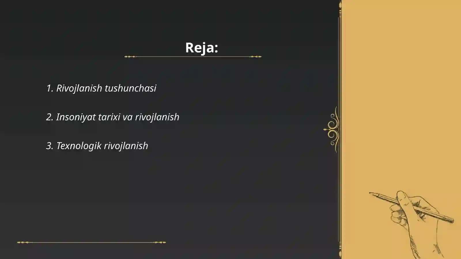 Rivojlanish falsafasi 2