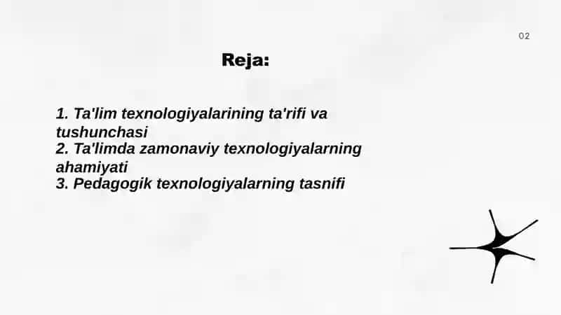 Ta'lim texnogiyasining ilmiy nazariy asoslari 2
