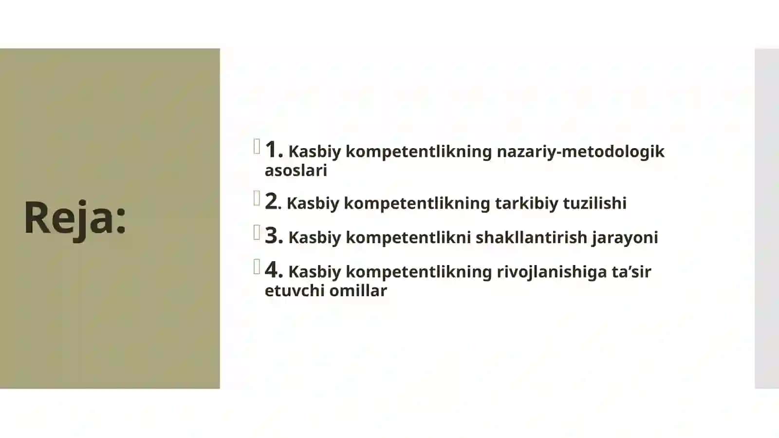 Kasbiy kompetentlik tushunchasining nazariy asoslari 2