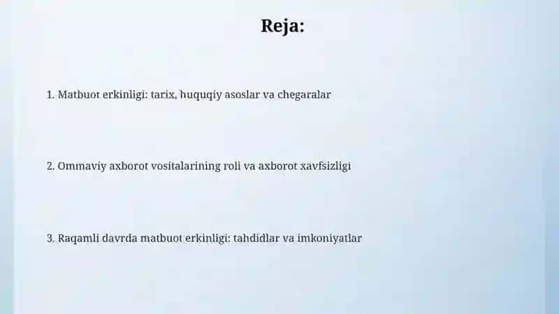 Matbuot erkinligi 2
