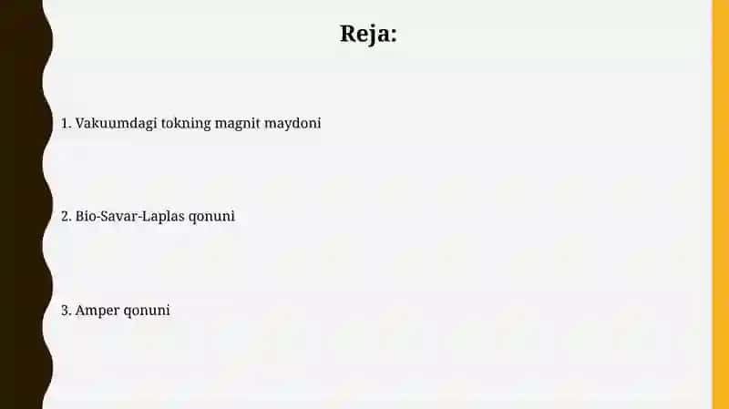 Vakuumda tokning magnit maydoni 2
