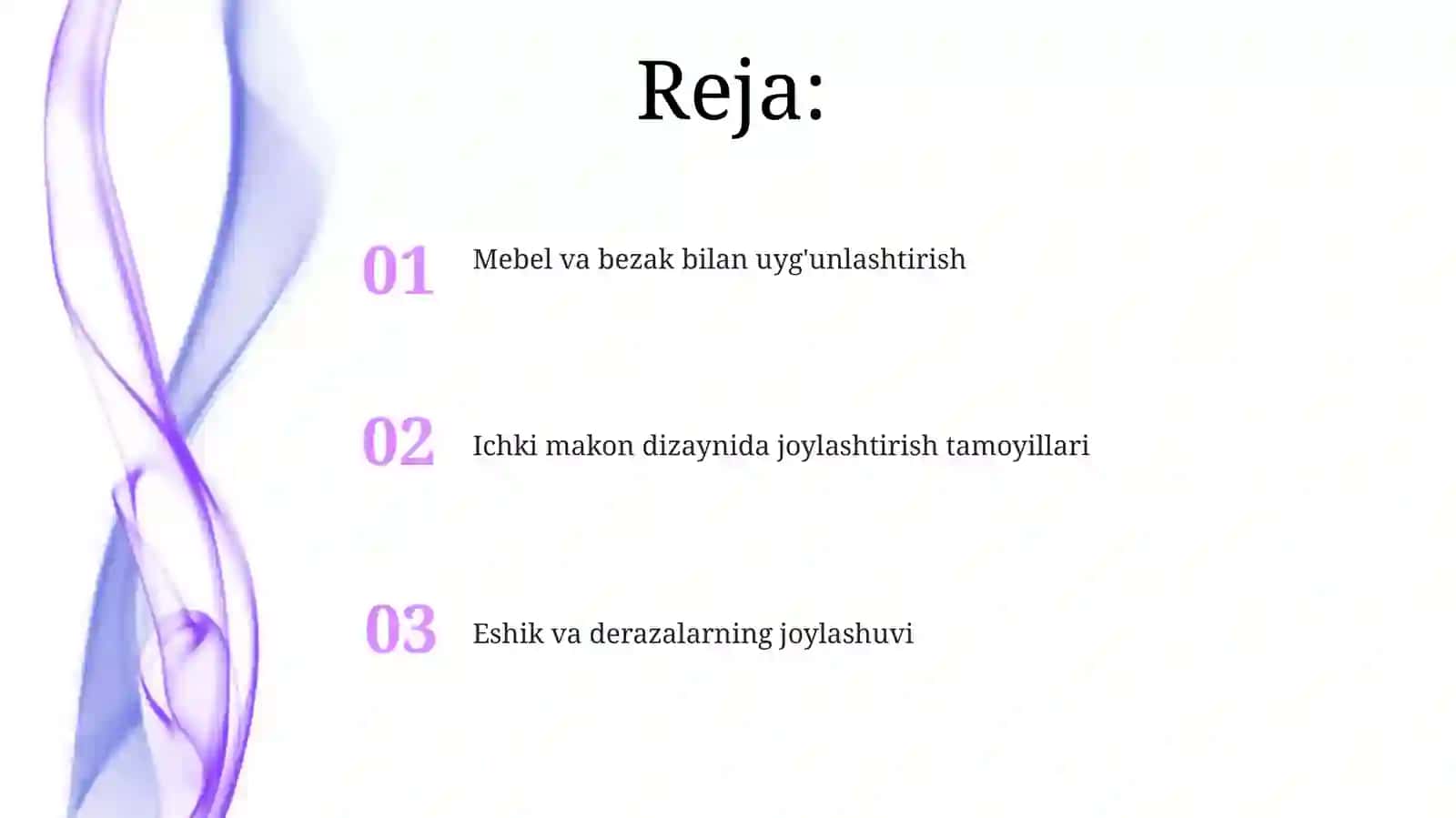 Interyerva Jihozlarni Loyihalashda Devordagi Eshik va Derazalarning O'rni 2