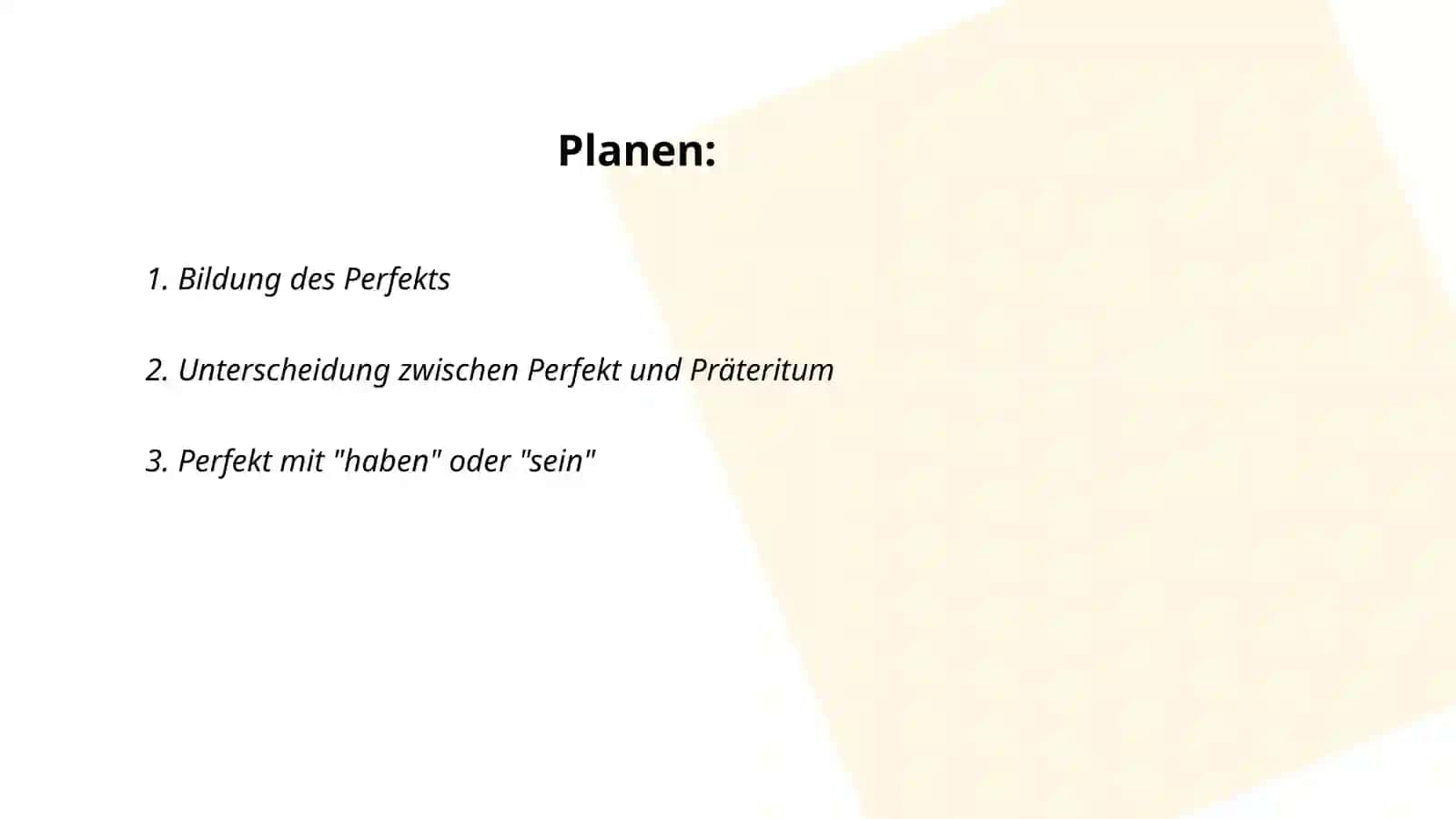 Perfekt 2