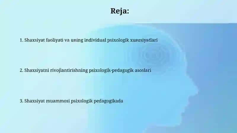 Psixologik pedagogikada shaxs muammosi 2