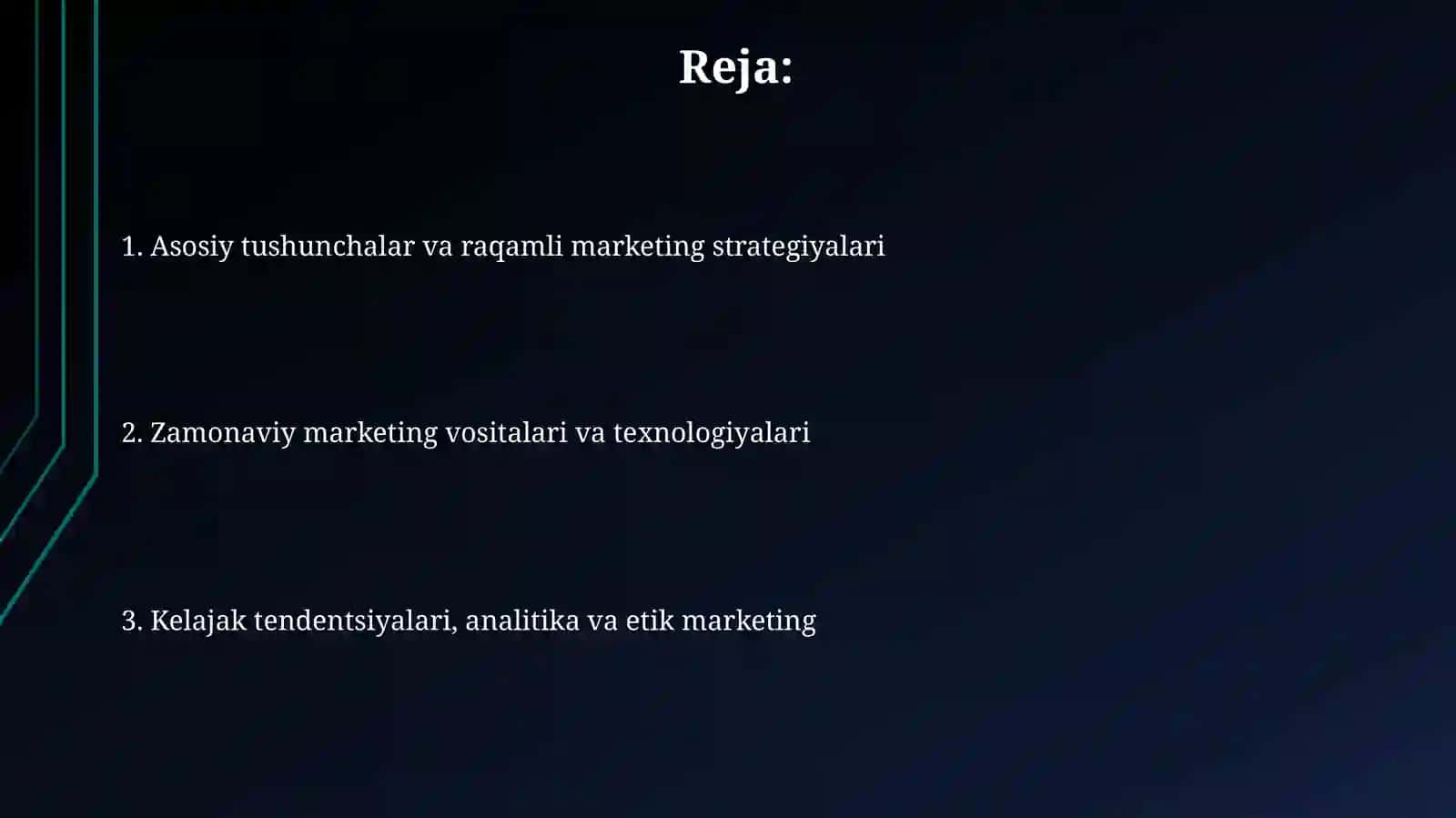 Marketingning zamonaviy konsepsiyalari 2