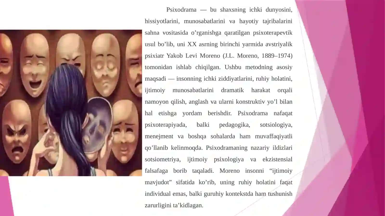 Psixodrammaning asosiy tushunchalari 2