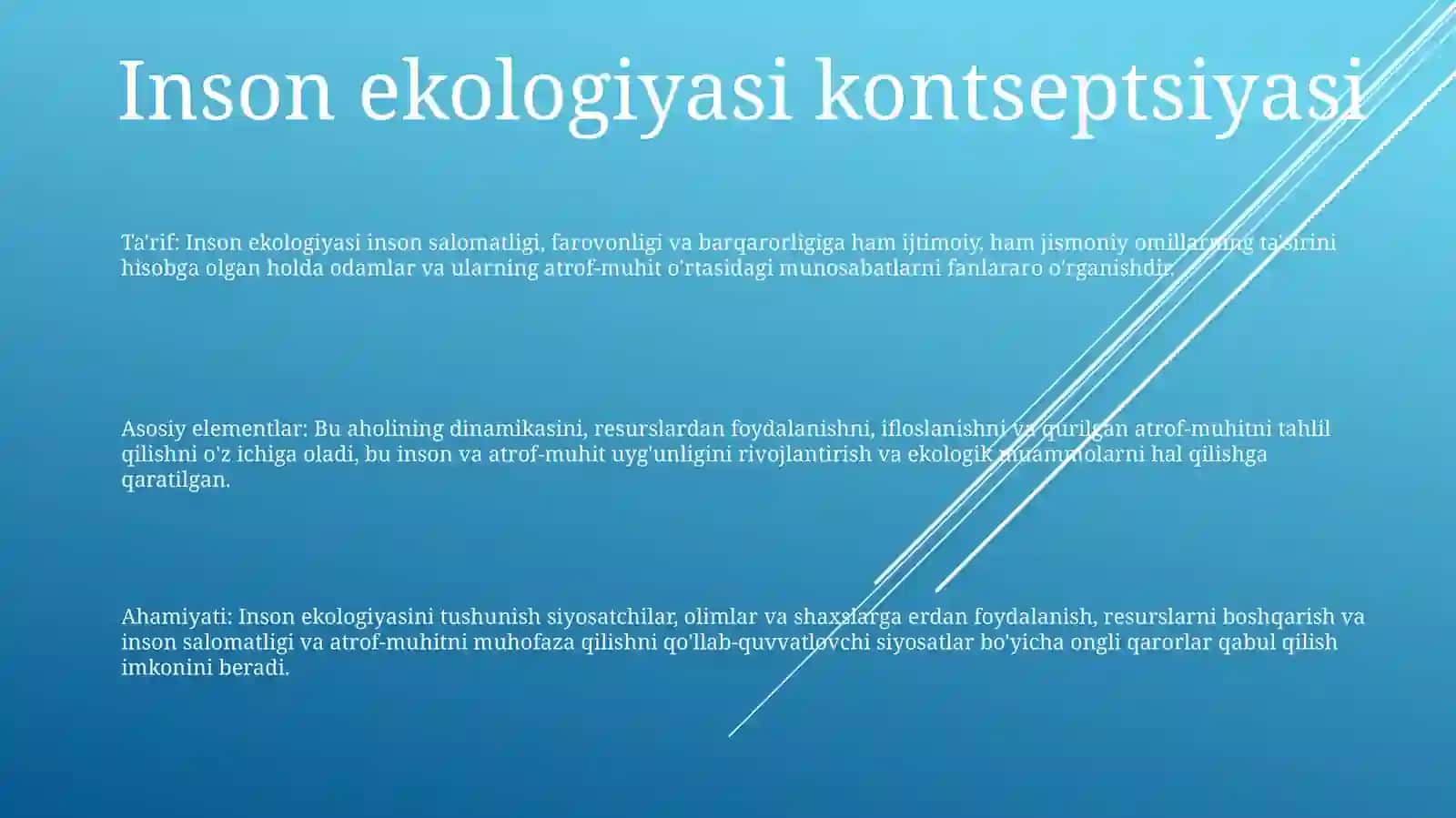 Inson Ekologiyasi 2