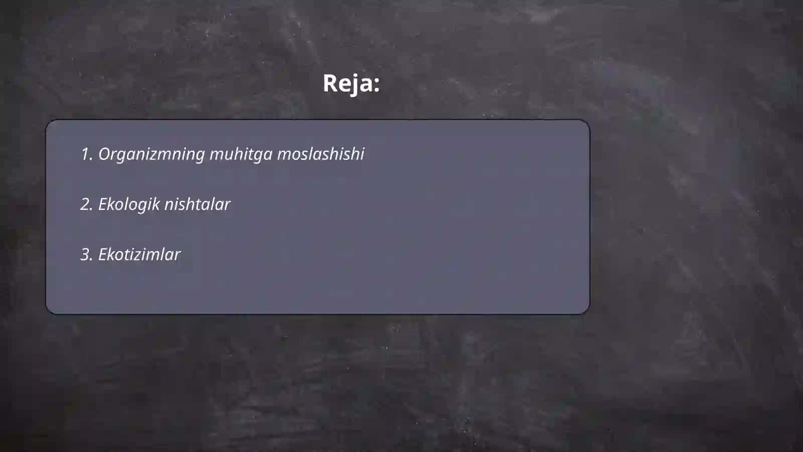 Organizm va muhit 2