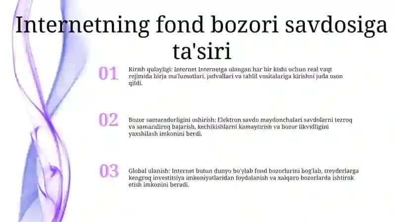 Qimmatli Qog‘Ozlar Bozorida Internet Xizmatlari 2