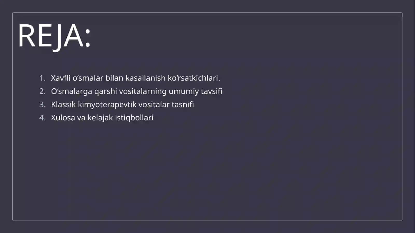 Xavfli o‘smalarga qarshi vositalar 2