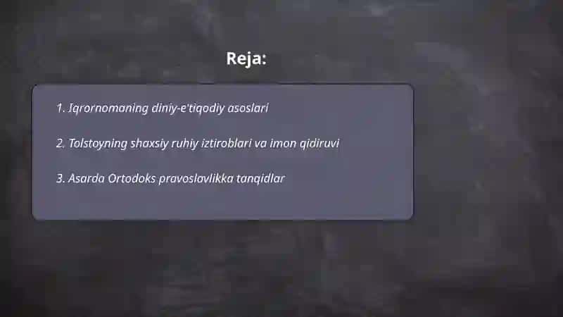 Lev Tolstoyning iqrornomasi 2