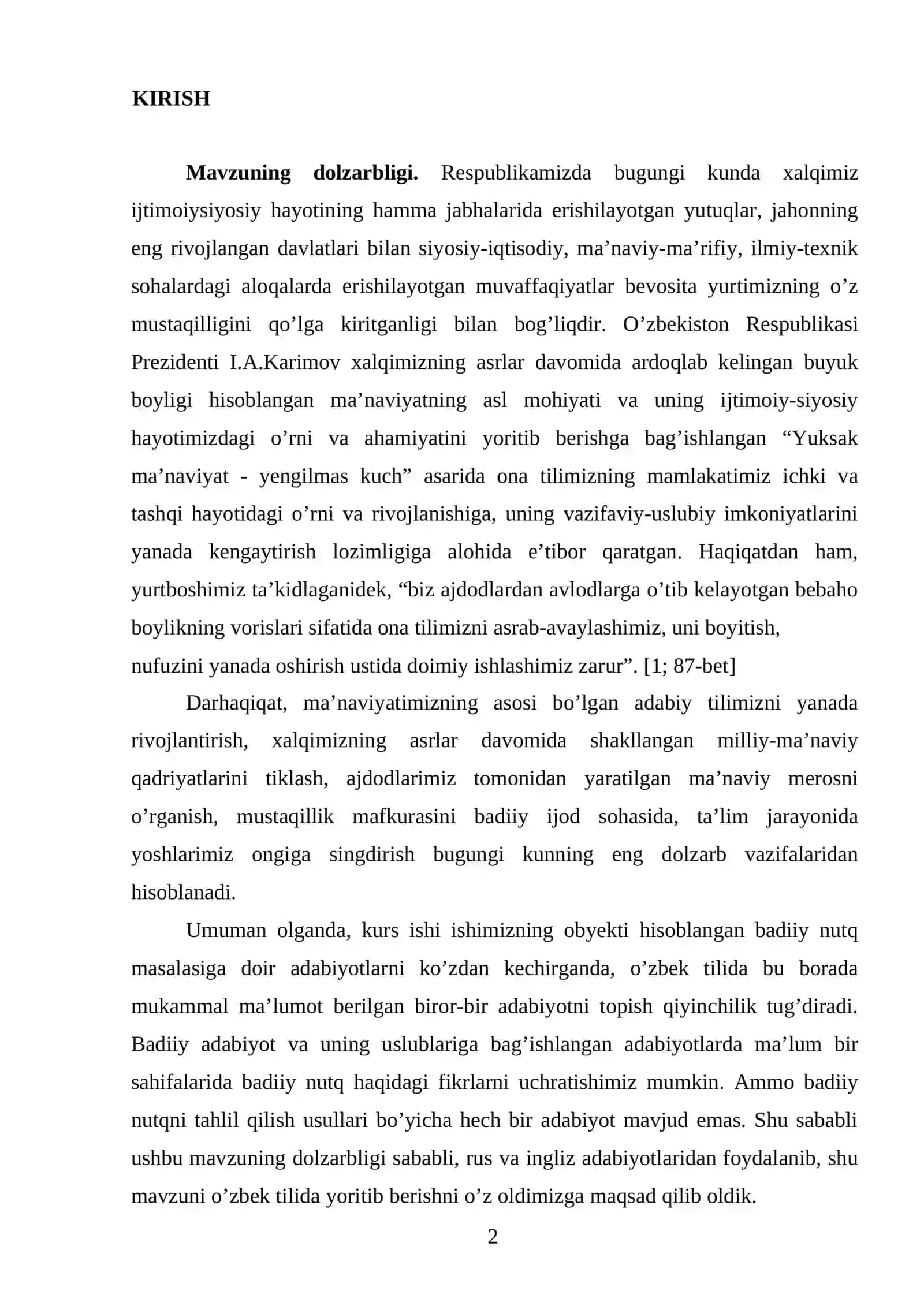adabiyotshunoslikda badiiy nutq masalasi 2