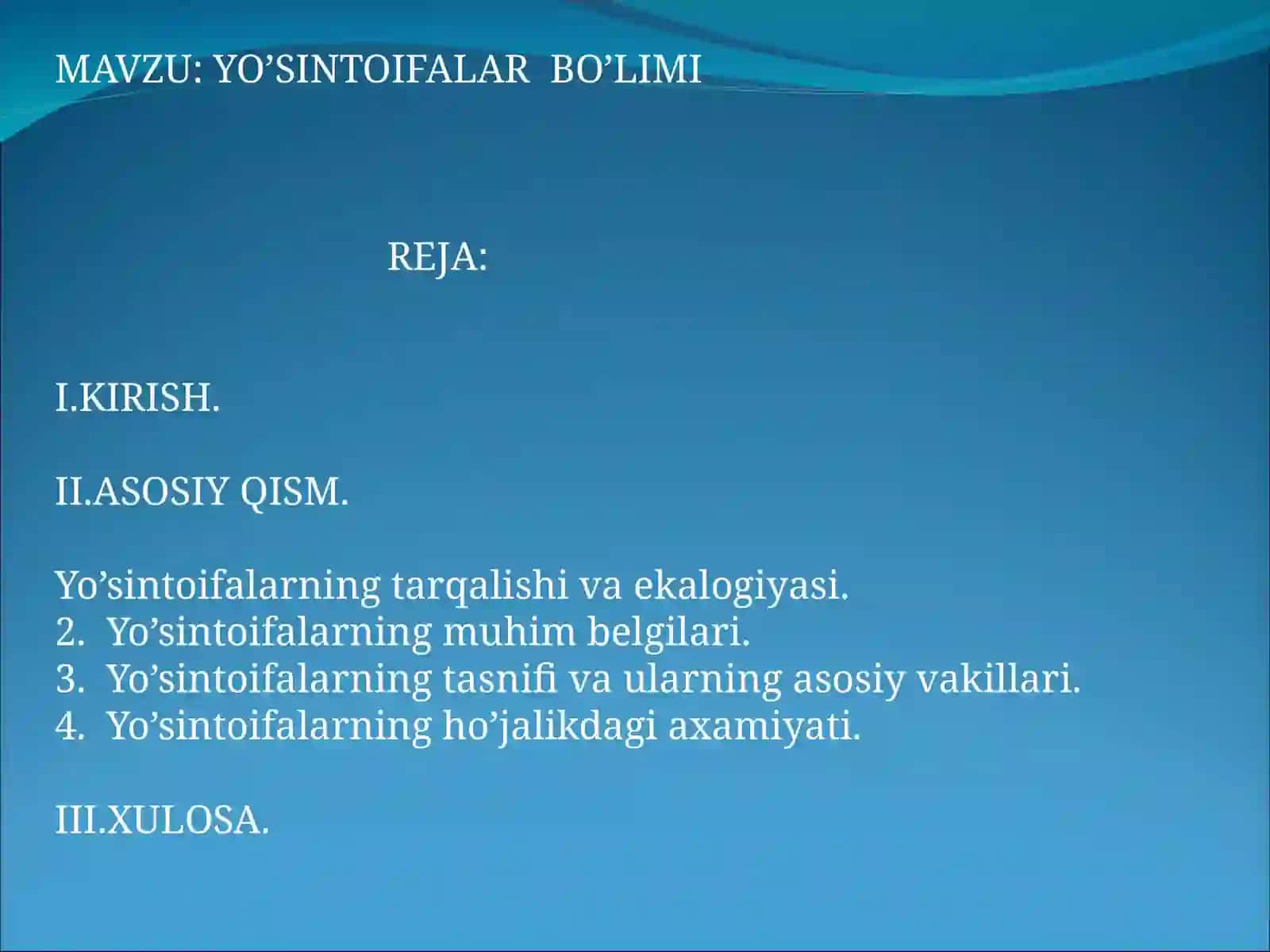 Allaberganova Dinoraning Botanika fanidan 2