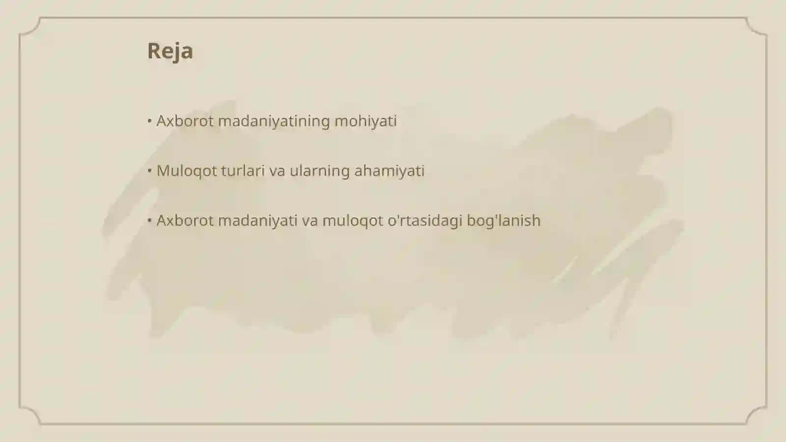Axborot madaniyati va muloqot oʻzaro bogʻliqligi 2