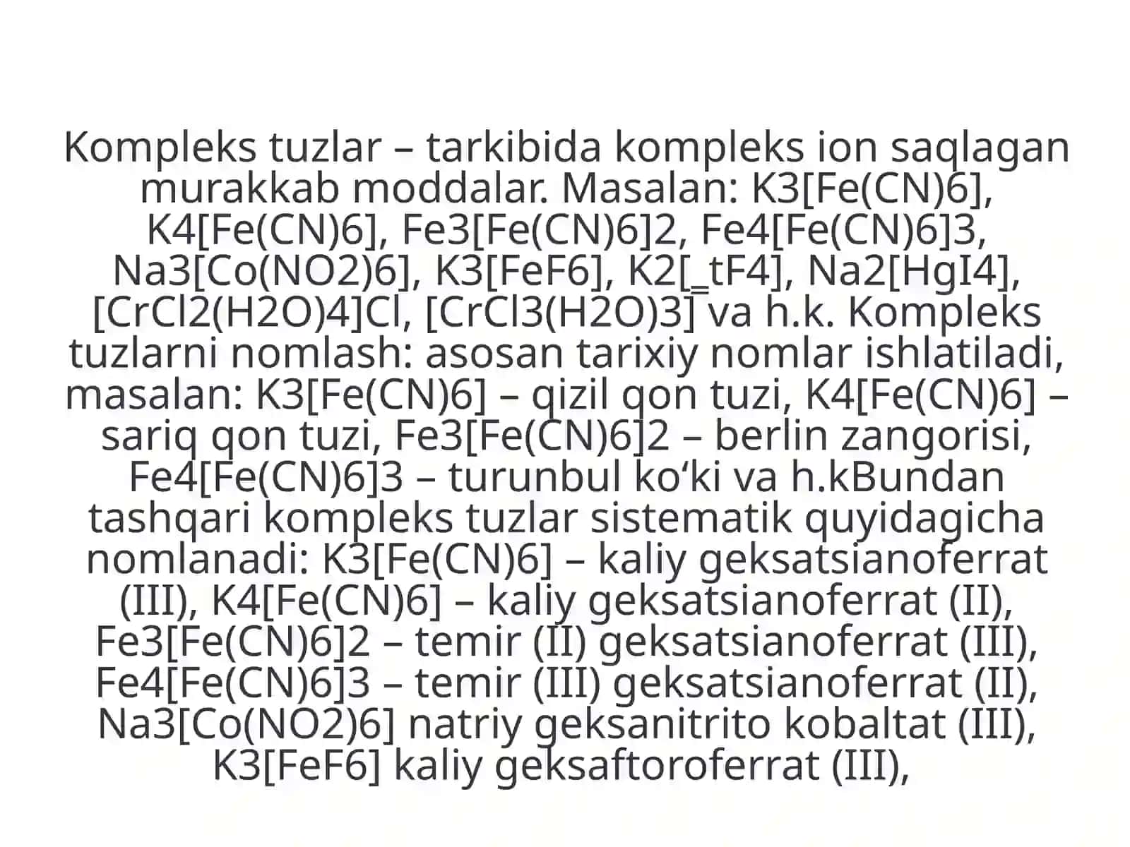 Kompleks tuzlardan amaliyotda foydalanish 2