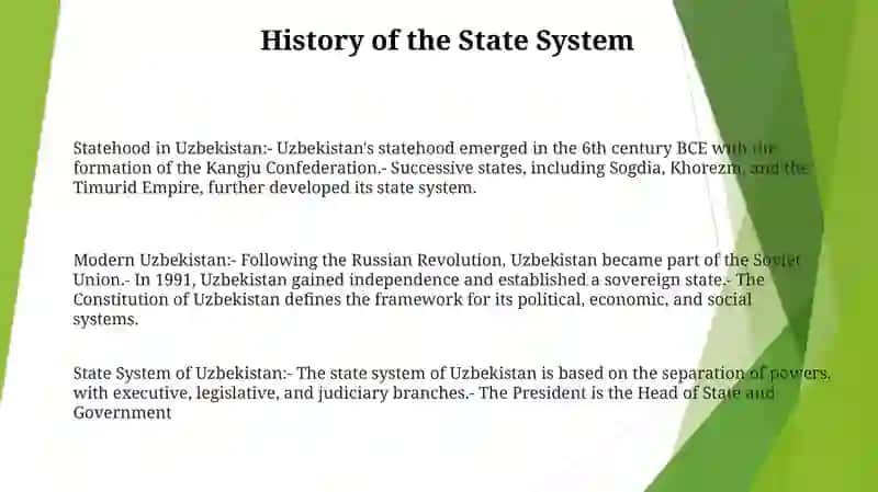 State System Of Uzbekistan 2