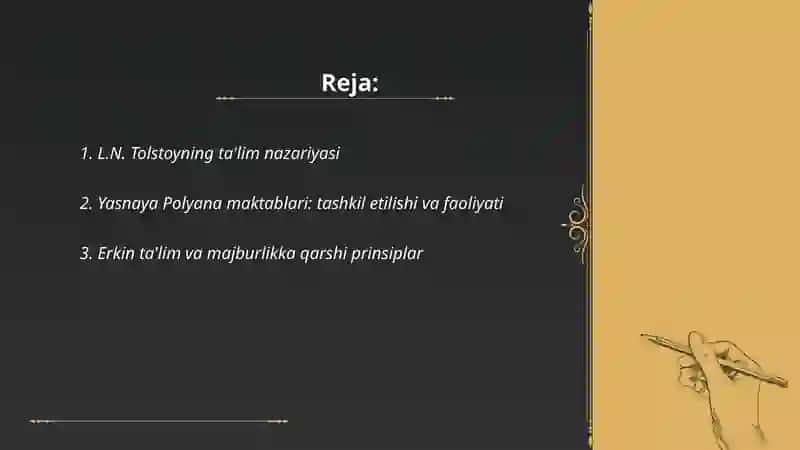 L.N.Tolstoyning pedagogik qarashlari 2