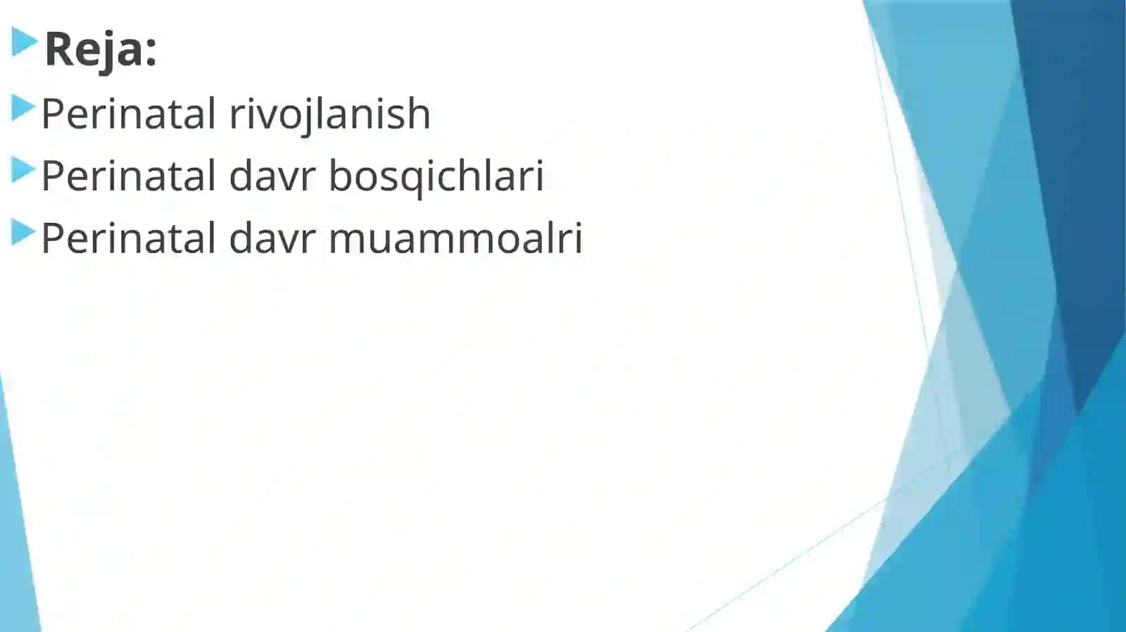 Perinatal psixologiyaning asosiy  muammolari 2