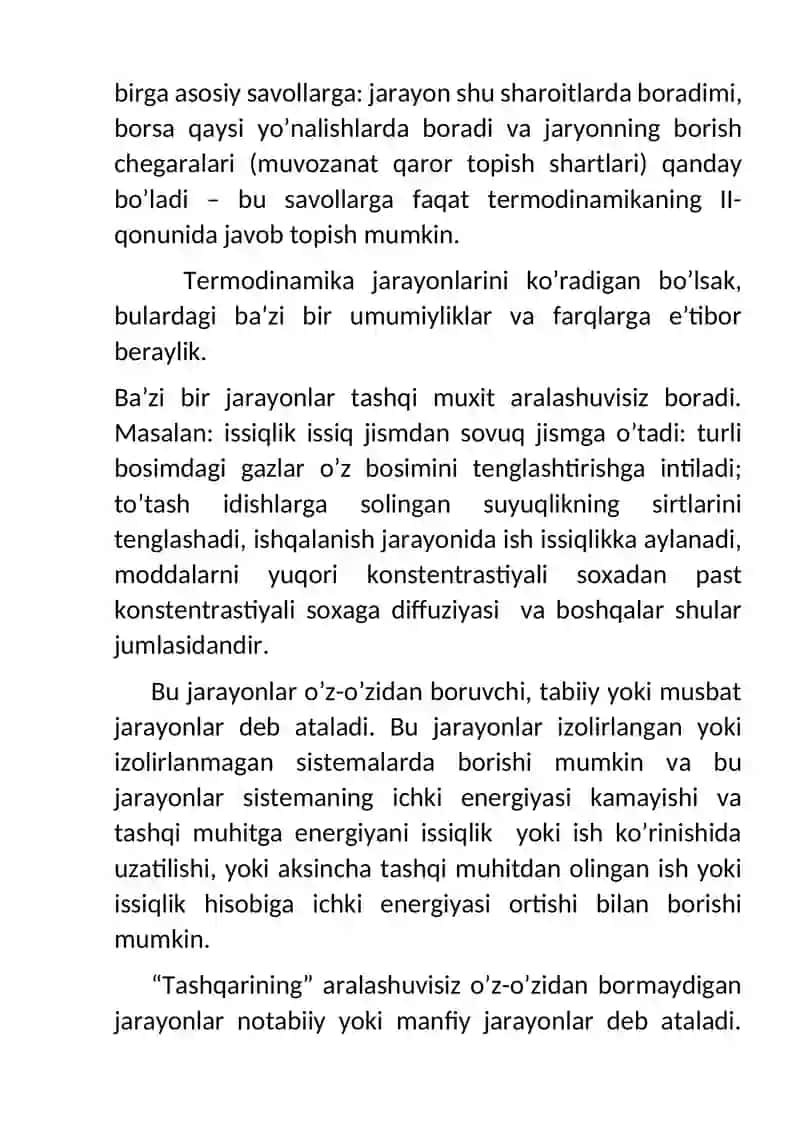 Termodinamikaning ikkinchi qonuni(Entropiya) 2