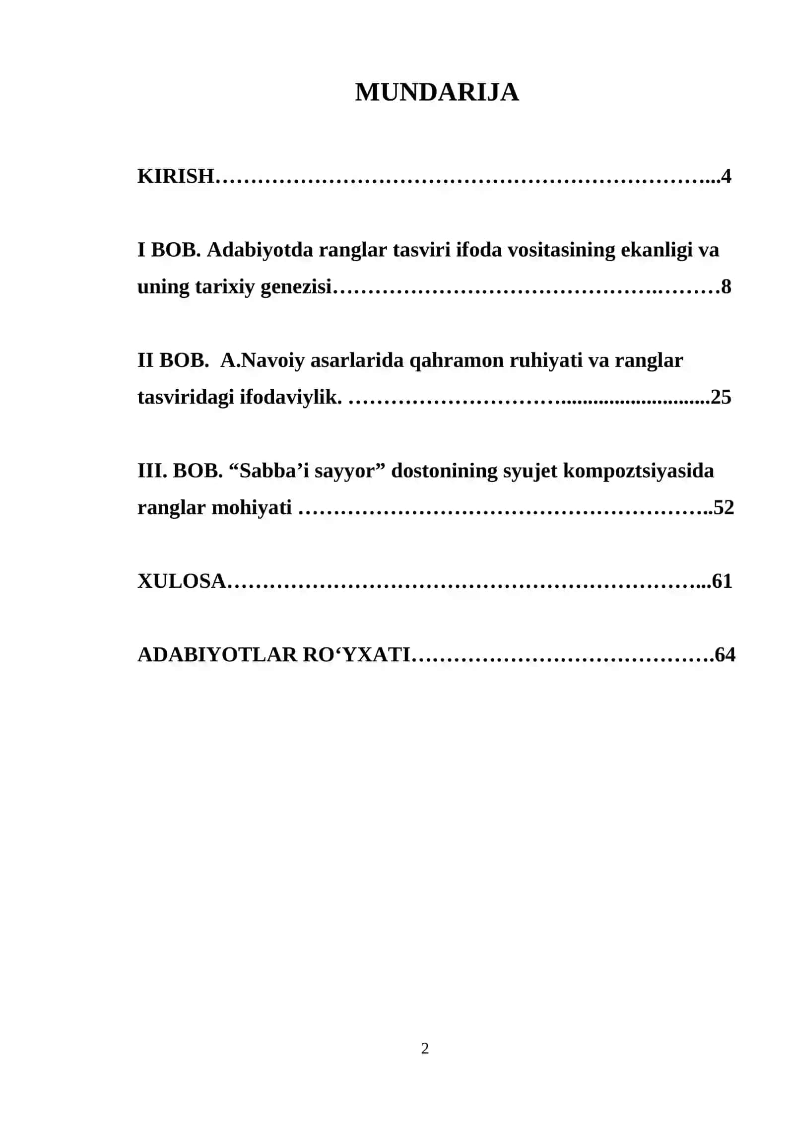 Alisher Navoiyning Sabbayi Sayyor dostonida ranglar psixologiyasi 2