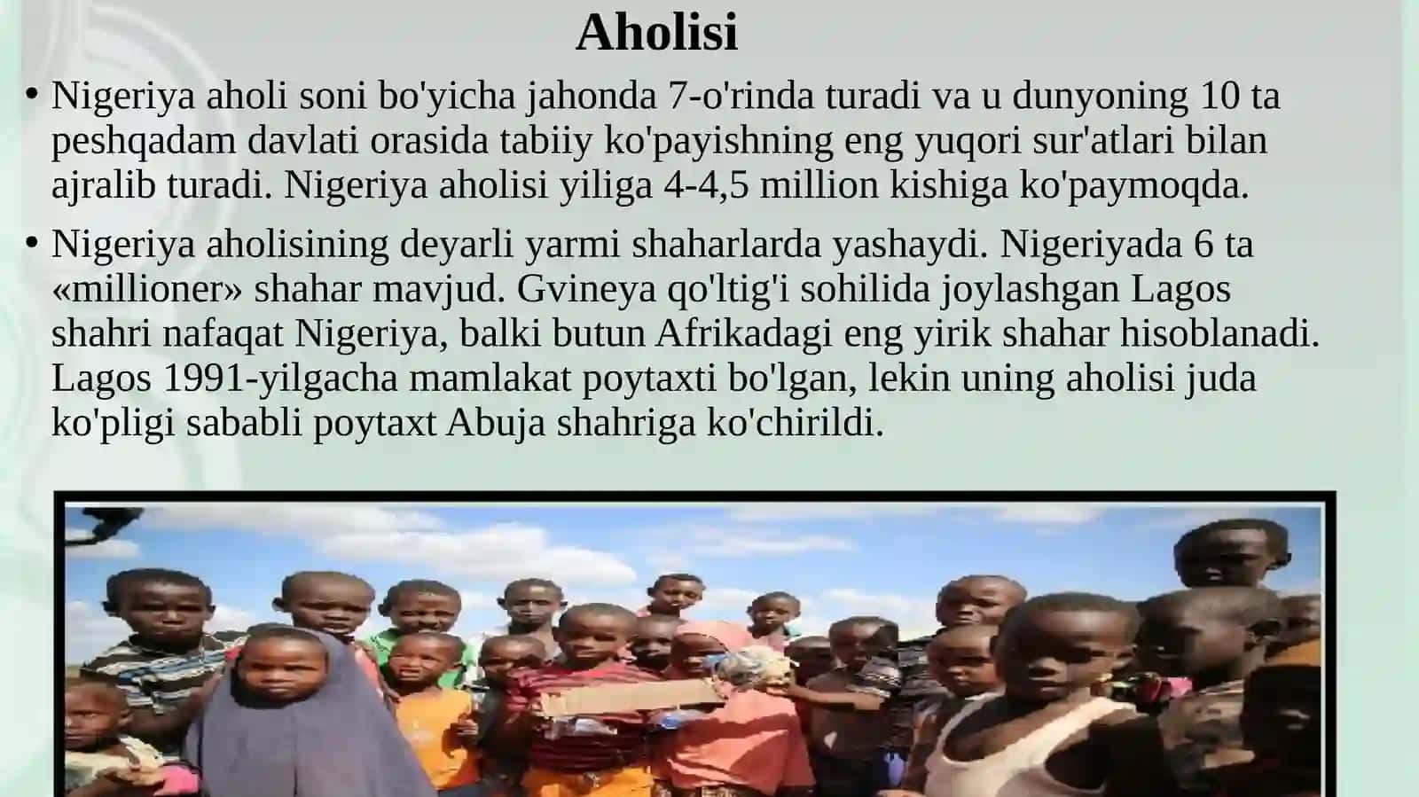 Nigerya Federativ Respublikasi 2
