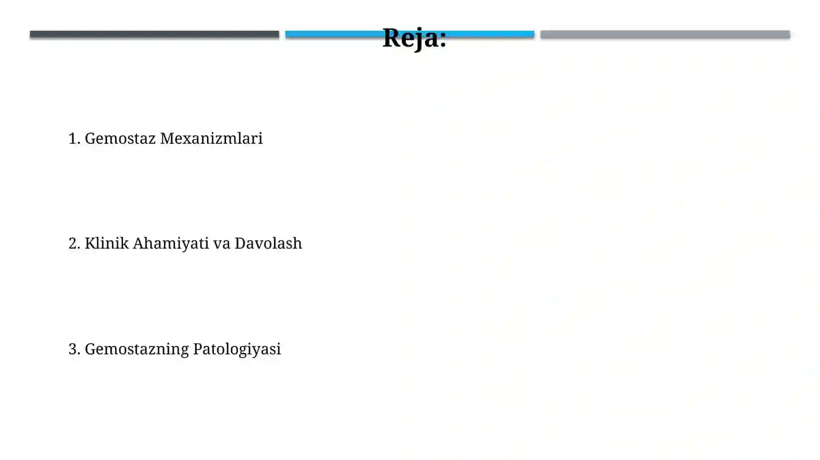 Gemostaz mehanizmlari va uning patalogiyasi 2