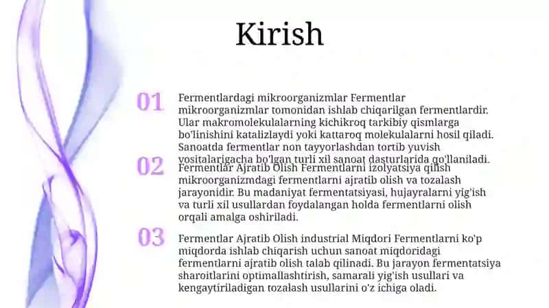 Fermentlar Ajratib Olish 2