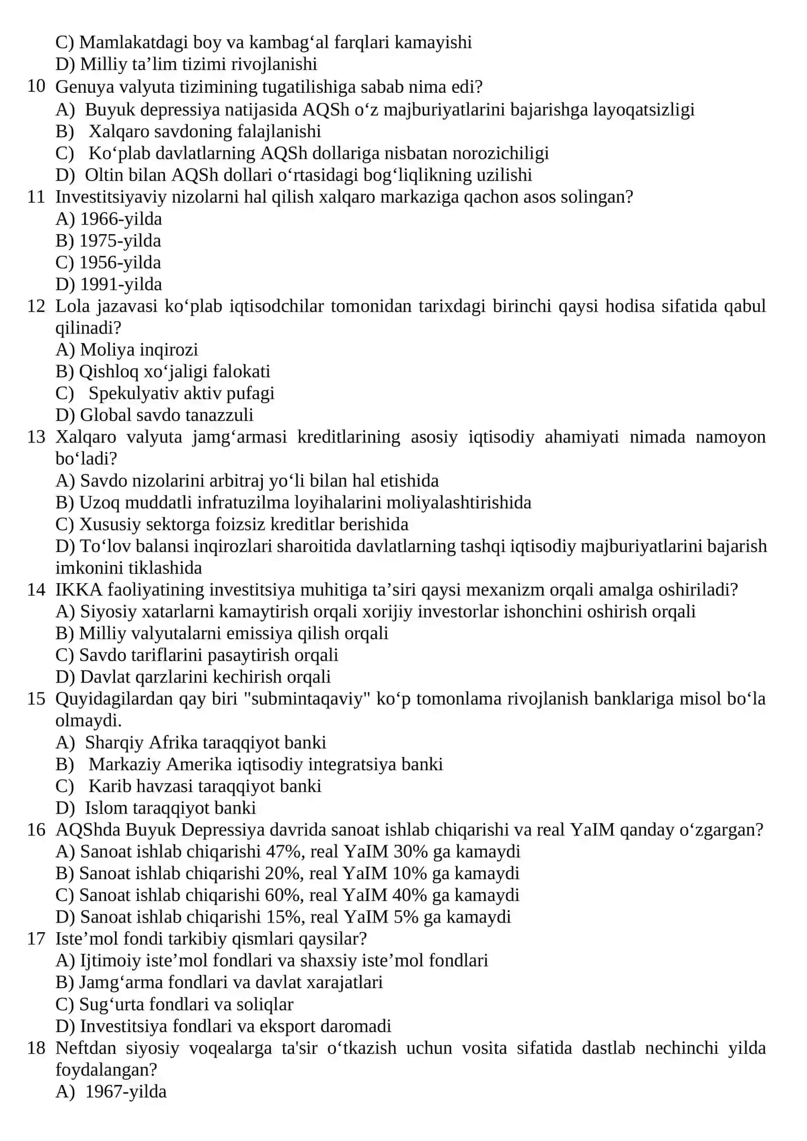 Moliyaviy inqirozlar 2