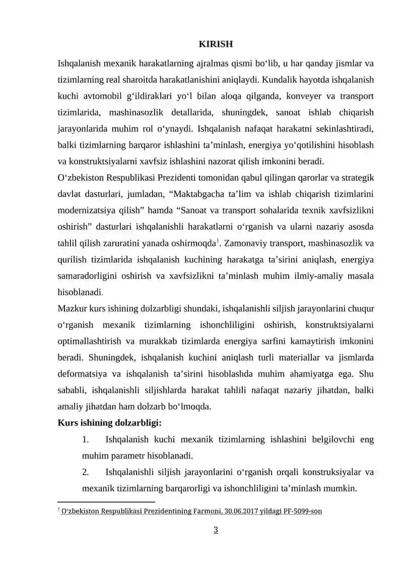 ISHQALANISHLI SILJISHLARDA HARAKAT ANALIZLARI 2