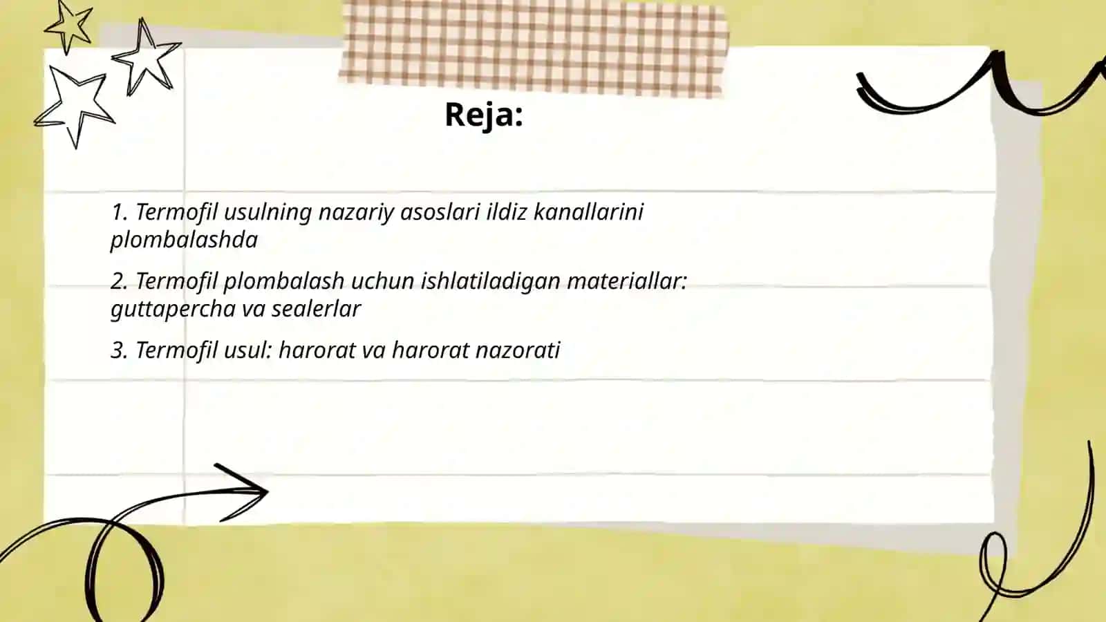 Termofil plombalash nazariy asoslari 2